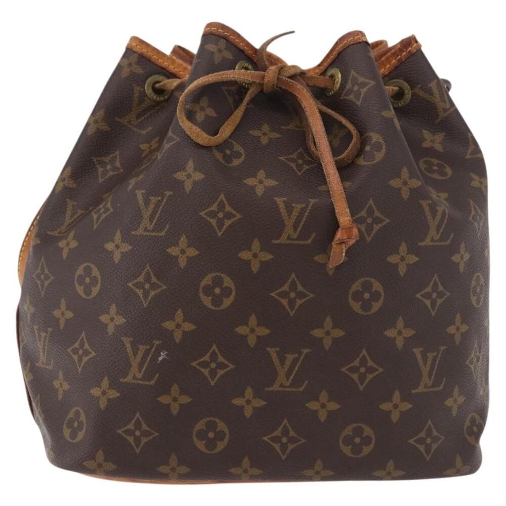 Louis Vuitton Monogram Petit Noe Bucket Bag Brown